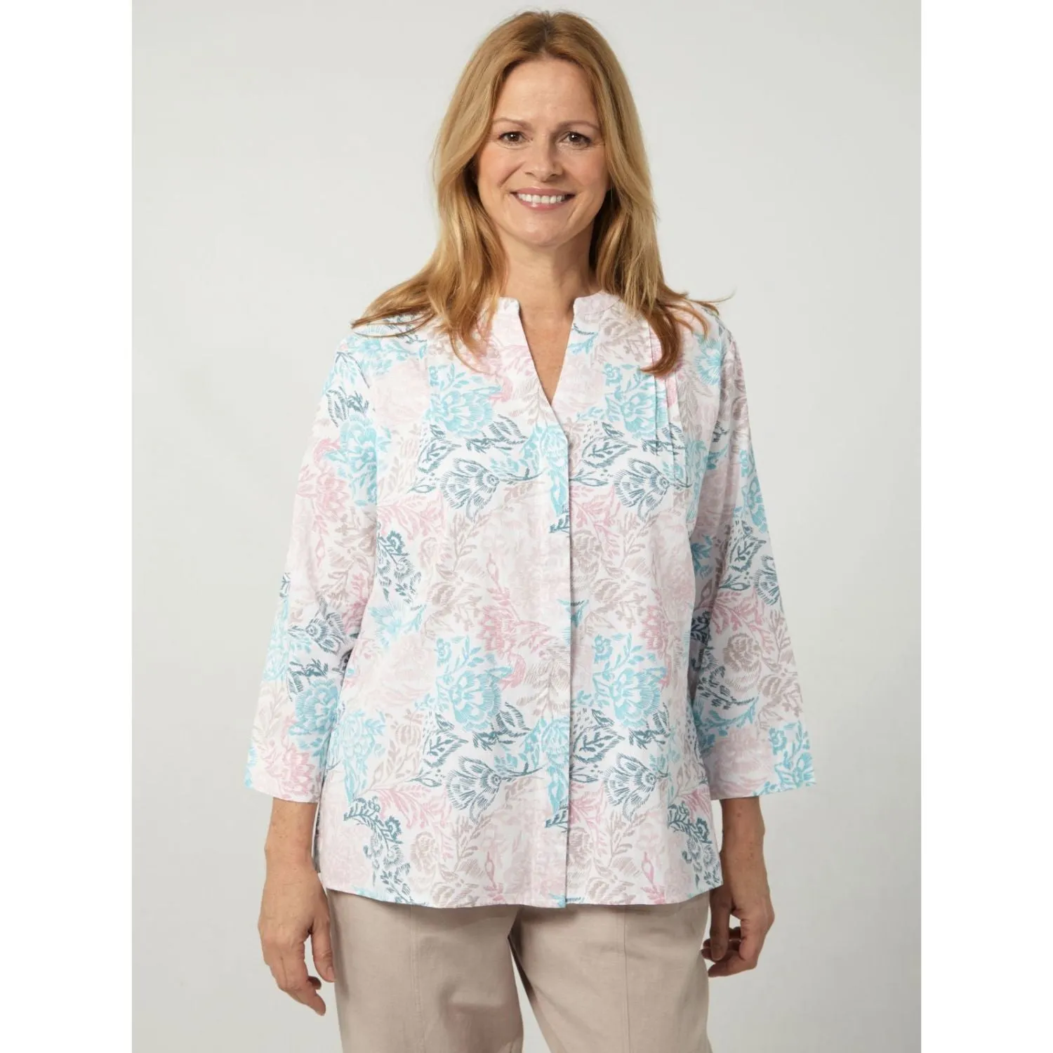 TIGI 10/12 Patchwork Paisley Print Cotton Shirt