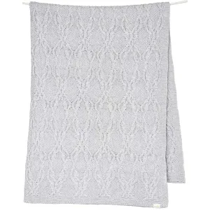 Toshi Organic Knit Blanket Bowie Pebble