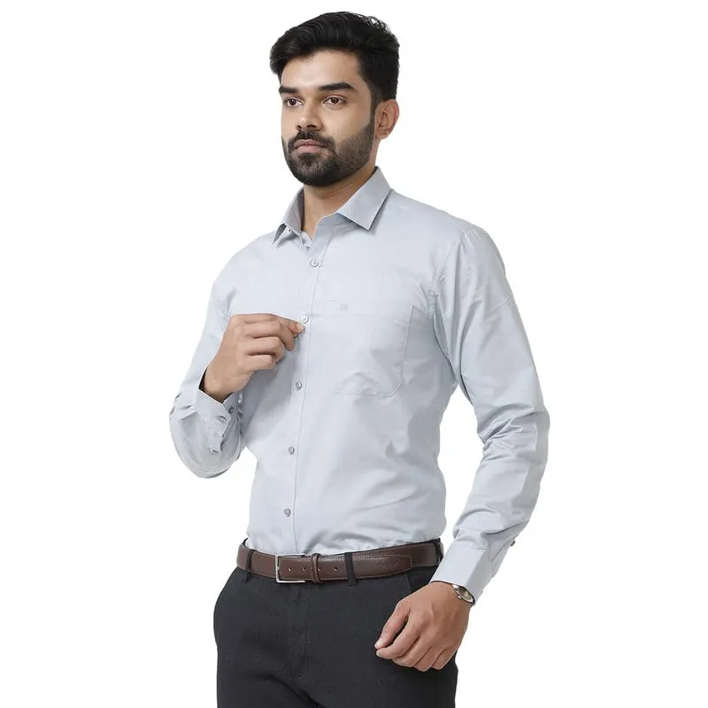 Zurich - Gray Formal Shirts for Men | Ariser